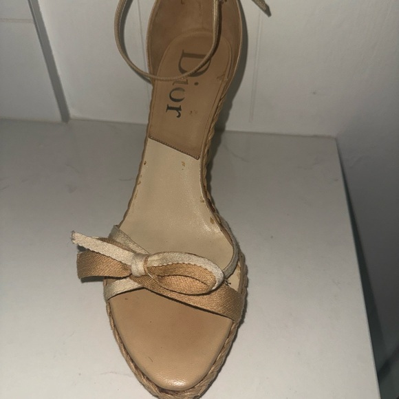 Vintage Dior Espadrille Wedge Sandals - Picture 7 of 12